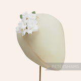 'Thea' Vintage Petite Cotton Rosebud Flower Millinery Hat Mount