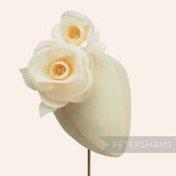 'Cecilia' Large Silk Camellia Millinery Flower Hat Mount