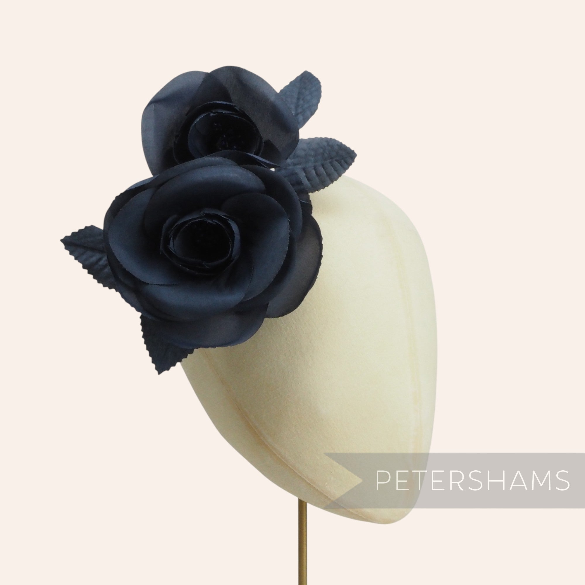'Cecilia' Large Silk Camellia Millinery Flower Hat Mount