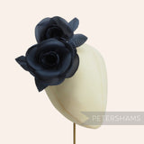 'Cecilia' Large Silk Camellia Millinery Flower Hat Mount