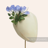'Lara' Vintage Sweet Pea Silk Flower Millinery Hat Mount