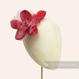 'Heidi' Vintage Velvet and Organza Flower Millinery Mount