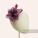 'Evie' Vintage Crushed Velvet and Organza Flower Mount