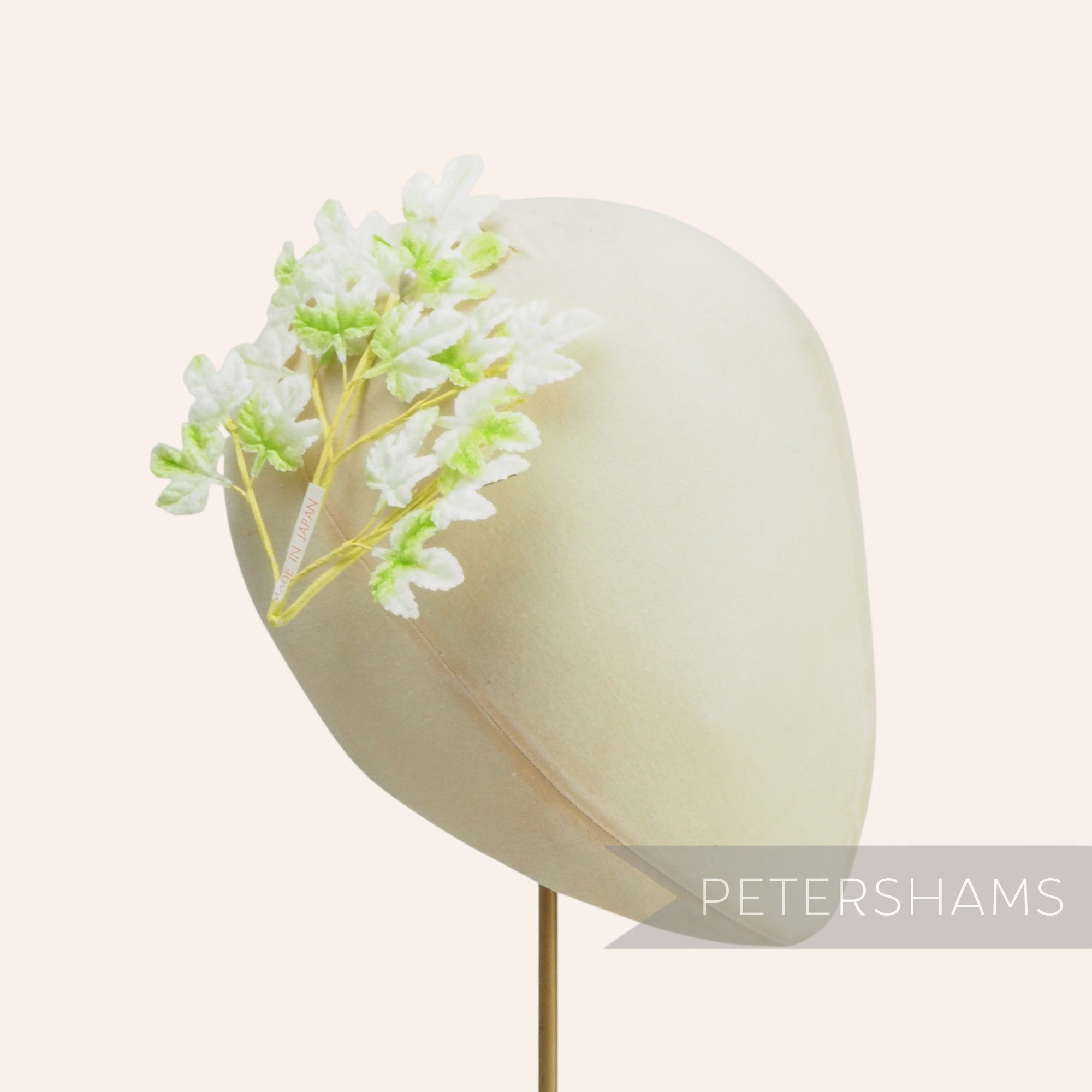 'Eden' Vintage 1950/60's Japanese Velvet Petite Grape Leaf Millinery Mount