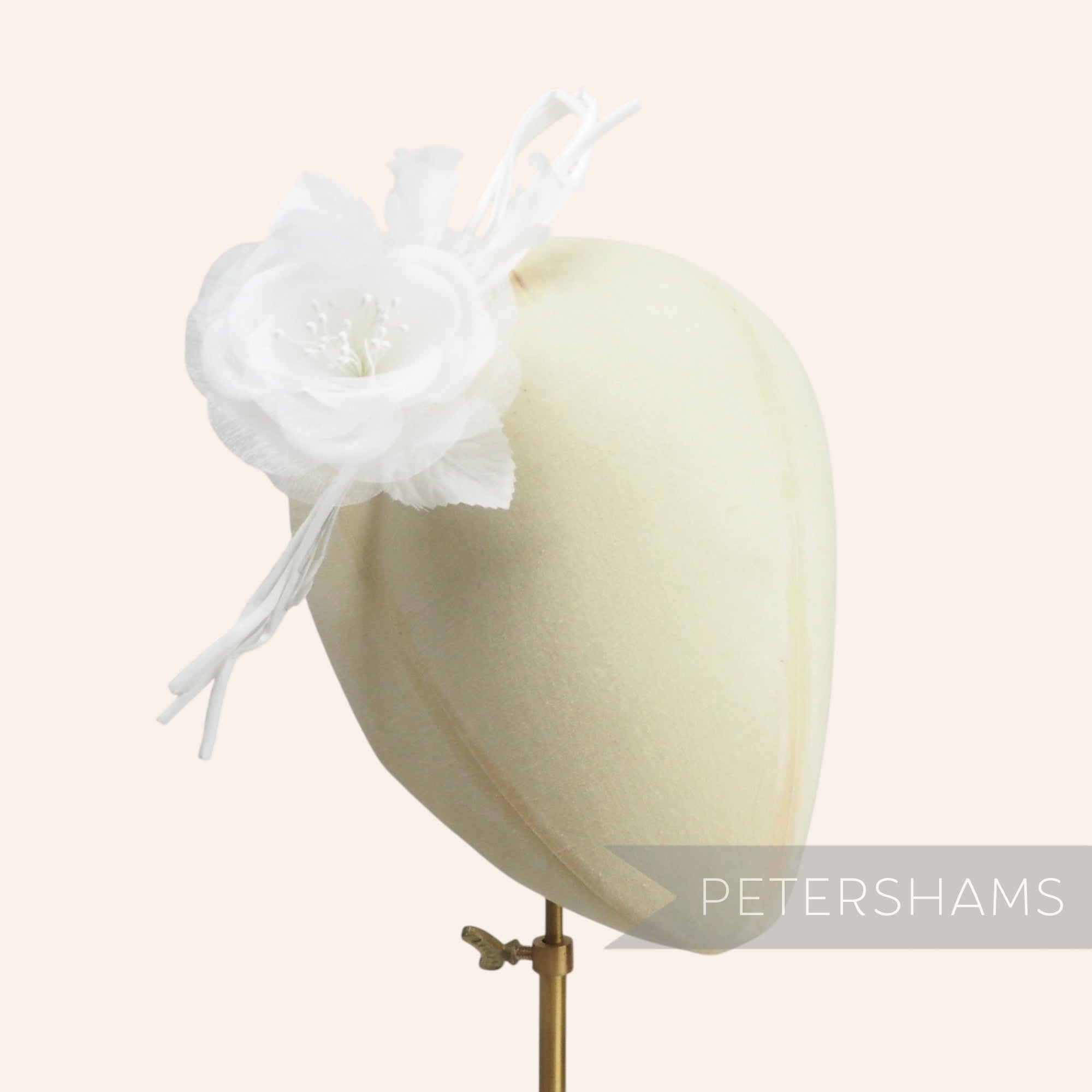 'Cynthia' Silk and Organza Flower Blossom Millinery Hat Mount