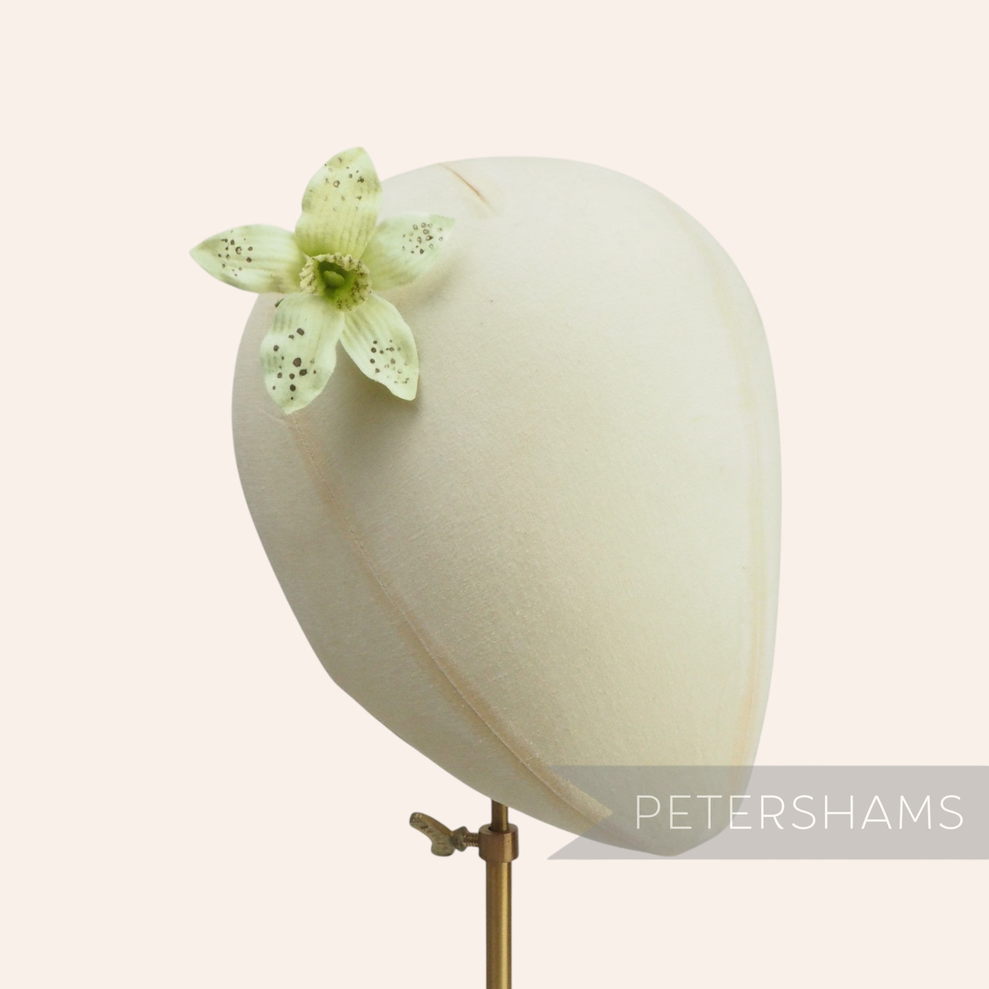 'Christina' Petite Suede Finish Wired Orchid Hat Mount