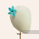 'Christina' Petite Suede Finish Wired Orchid Hat Mount