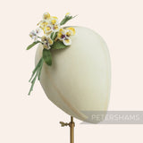 'Brenda' Vintage Velvet Pansy Wired Millinery Flower Bunch