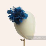 'Stacey' Silk and Organza Hydrangea Millinery Flower Hat Mount