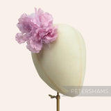 'Stacey' Silk and Organza Hydrangea Millinery Flower Hat Mount