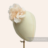 'Stacey' Silk and Organza Hydrangea Millinery Flower Hat Mount