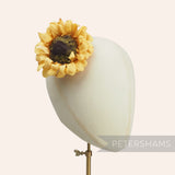 'Tonya' Silk Sunflower Millinery Flower Hat Mount