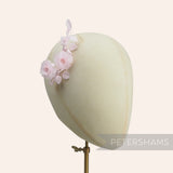 'Pamela' Mini Silk Blossoms & Leaves Millinery Hat Mount