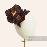 'Mary' Velvet Poppy Millinery Flower Hat Mount