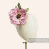 'Mary' Velvet Poppy Millinery Flower Hat Mount