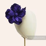 'Mary' Velvet Poppy Millinery Flower Hat Mount