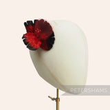 'Bonnie' Velvet & Organza Tropical Millinery Flower Mount