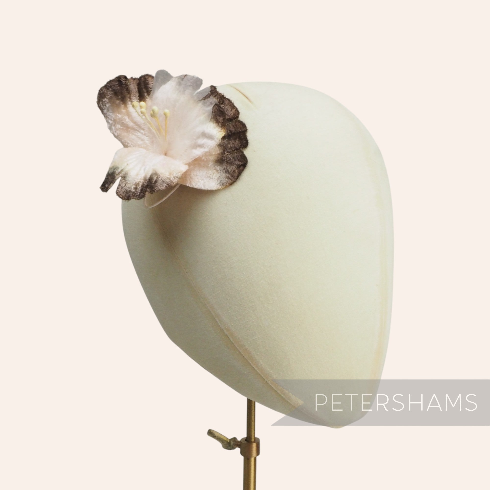 'Bonnie' Velvet & Organza Tropical Millinery Flower Mount