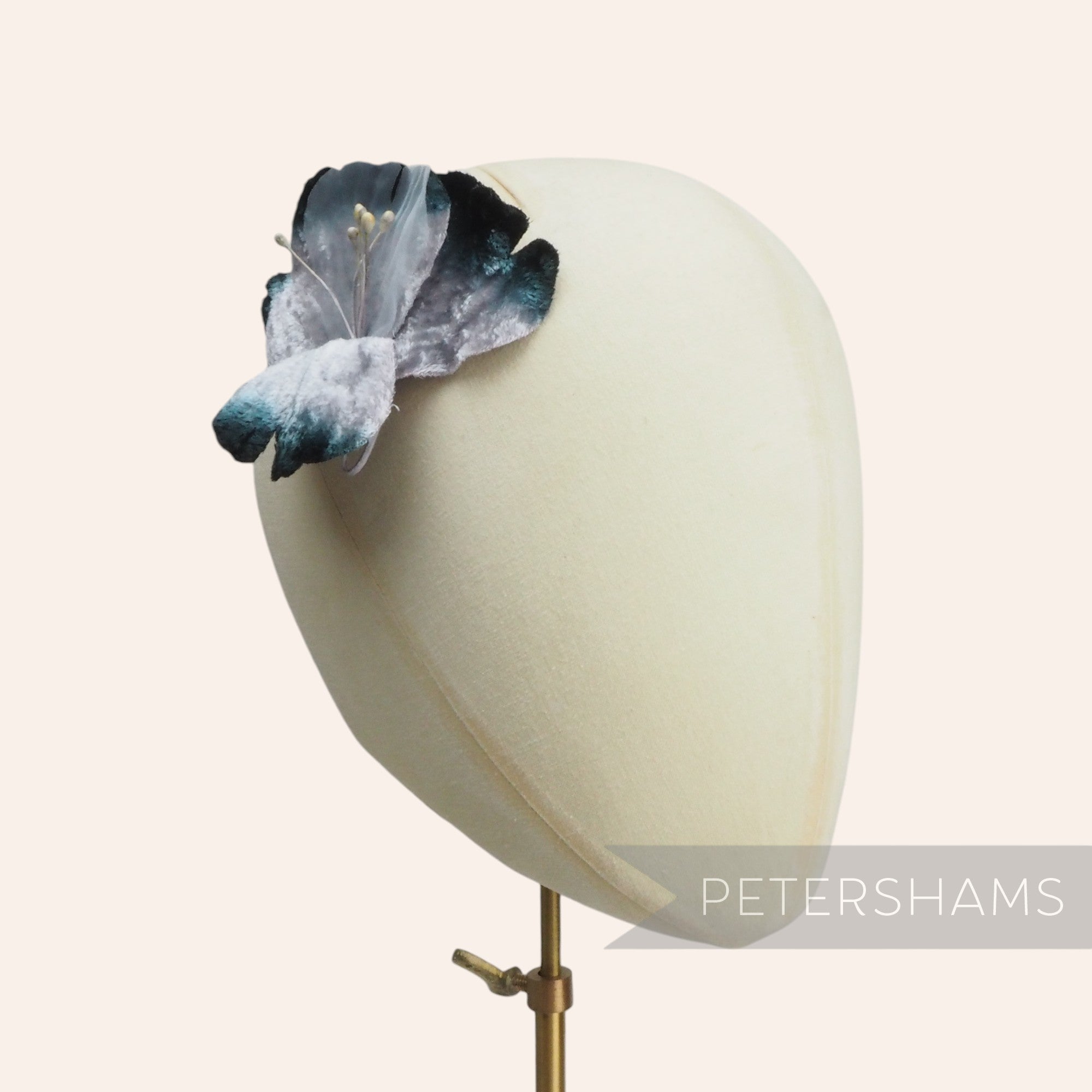 'Bonnie' Velvet & Organza Tropical Millinery Flower Mount