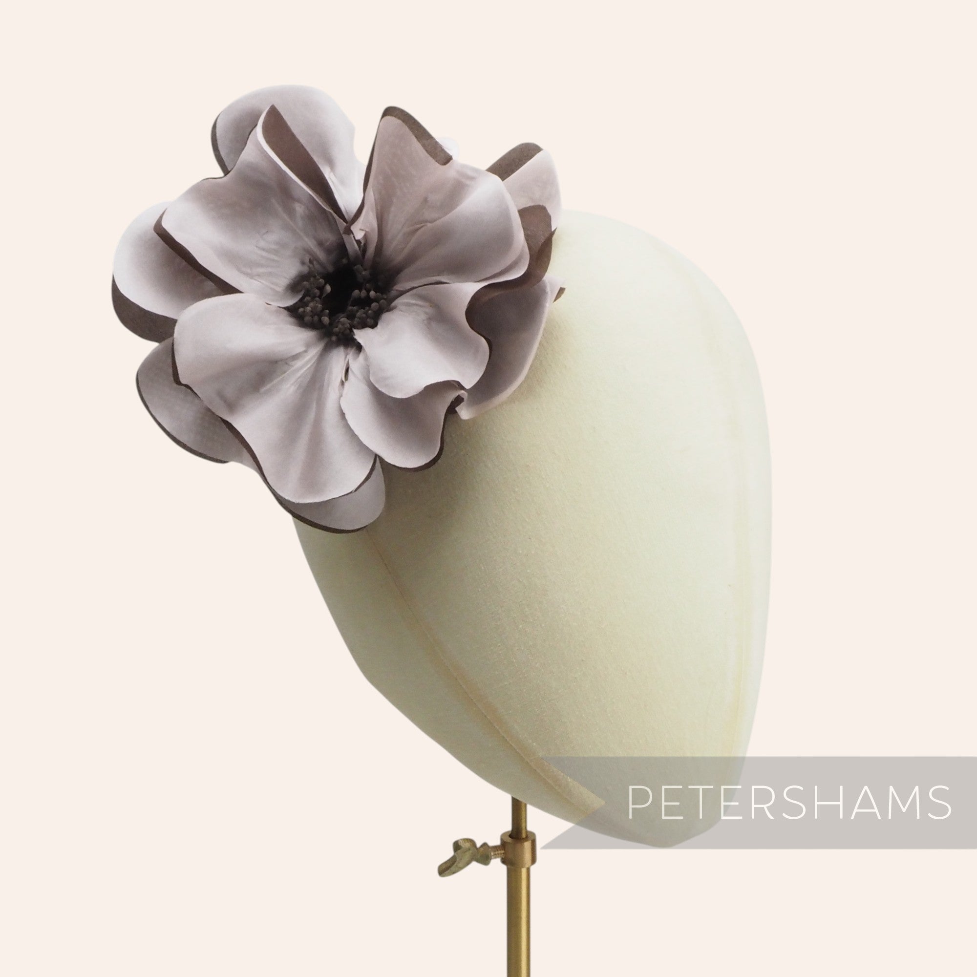 'Camille' Large 14cm Silk Poppy Millinery Flower Mount
