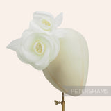 'Cecilia' Large Silk Camellia Millinery Flower Hat Mount