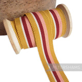 25mm No.5 Traditional Stripe Millinery Petersham Hat Ribbon - 1m
