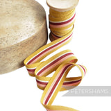 25mm No.5 Traditional Stripe Millinery Petersham Hat Ribbon - 1m
