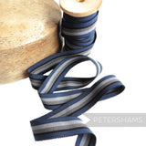 25mm No.5 Traditional Stripe Millinery Petersham Hat Ribbon - 1m