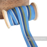 25mm No.5 Traditional Stripe Millinery Petersham Hat Ribbon - 1m