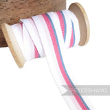 25mm No.5 Traditional Stripe Millinery Petersham Hat Ribbon - 1m