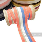 35mm Traditional Stripe Millinery Petersham Hat Ribbon - 1m