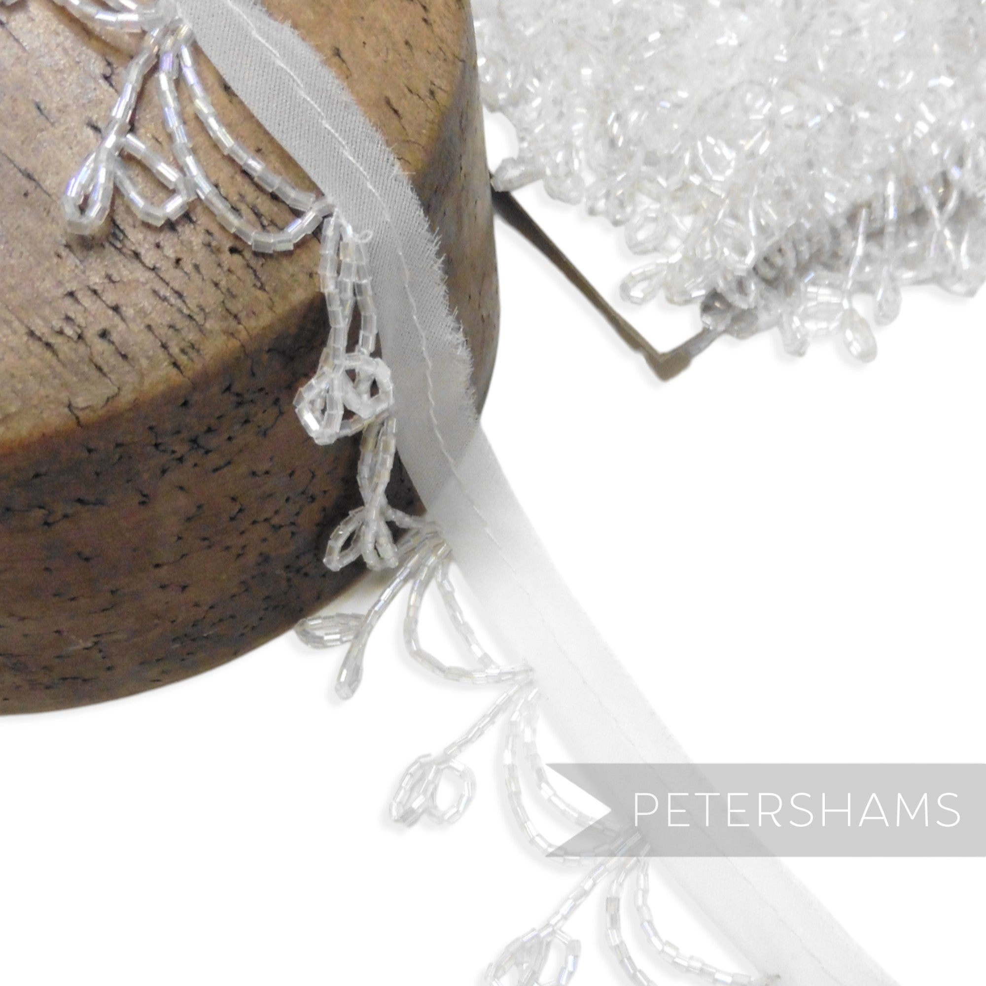 Beaded Double Loop Fringe Trim - 1m