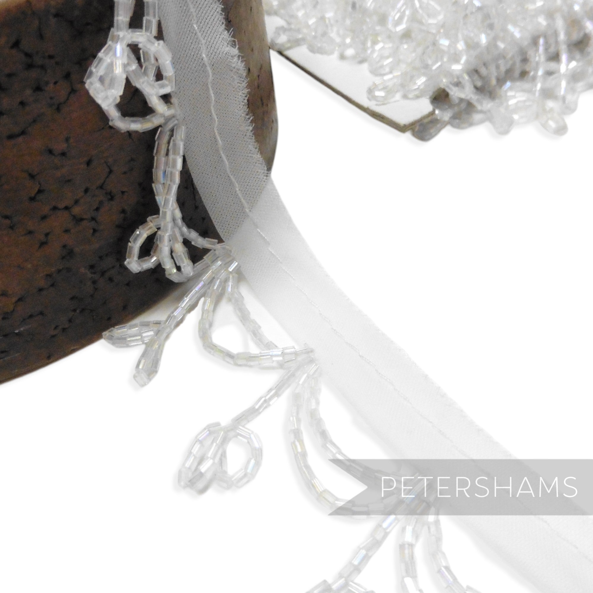 Beaded Double Loop Fringe Trim - 1m