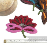 Large Woolly Exotic Flower Motif
