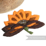 Large Woolly Exotic Flower Motif