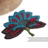 Large Woolly Exotic Flower Motif