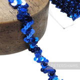 Zig Zag Sequin and Metallic Lurex Trim - 1m