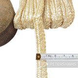 'Sheila' Vintage Intricate Ruffle Edge Plaited Wheatstraw Braid - 23mm Wide