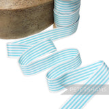 25mm No.5 Simple Striped Millinery Petersham Hat Ribbon - 1m