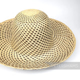 Fine Spiral Vintage Ecuador Panama Straw Capeline Hat Body - 12"