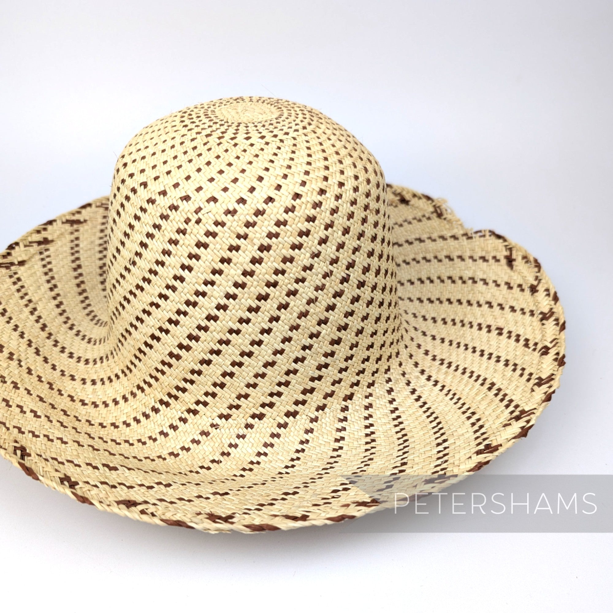 Imperfect Fine Spiral Vintage Ecuador Panama Straw Capeline Hat Body - 11.5" Natural