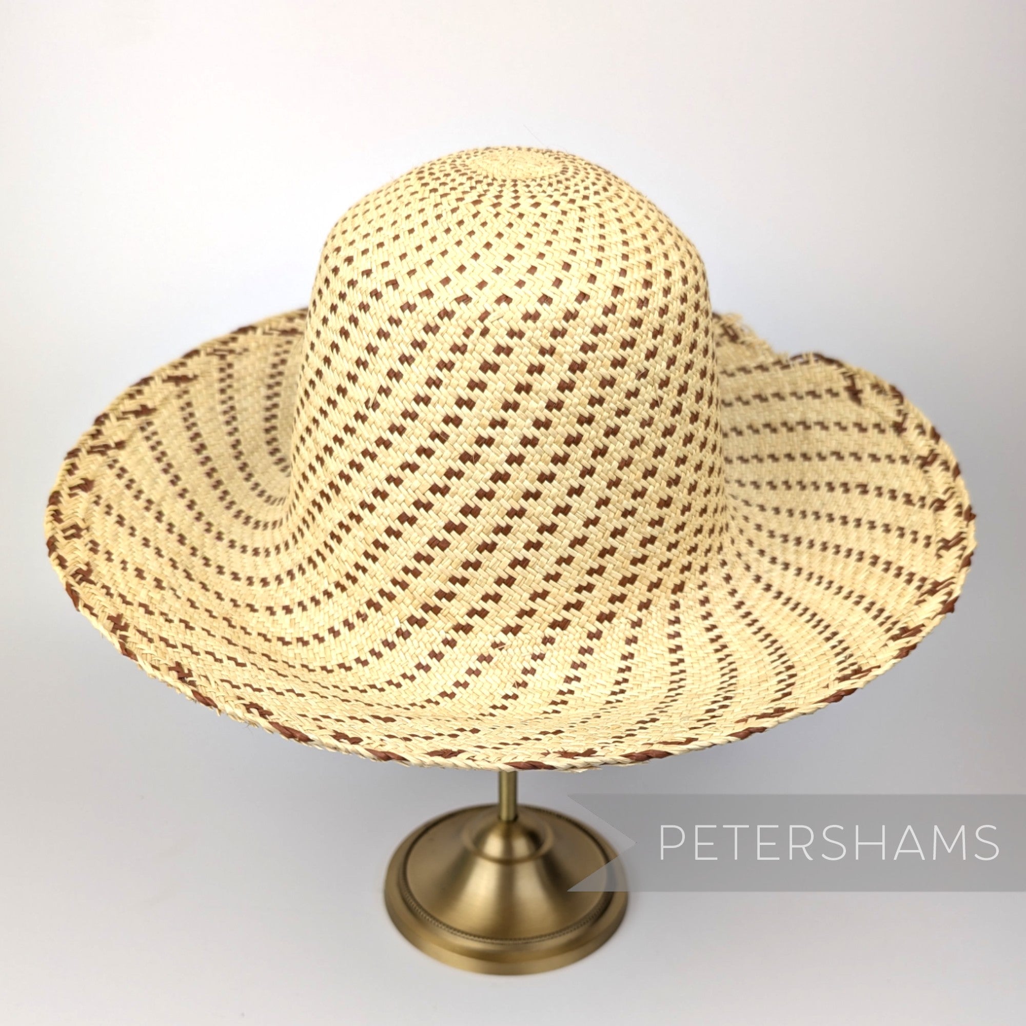 Imperfect Fine Spiral Vintage Ecuador Panama Straw Capeline Hat Body - 11.5" Natural