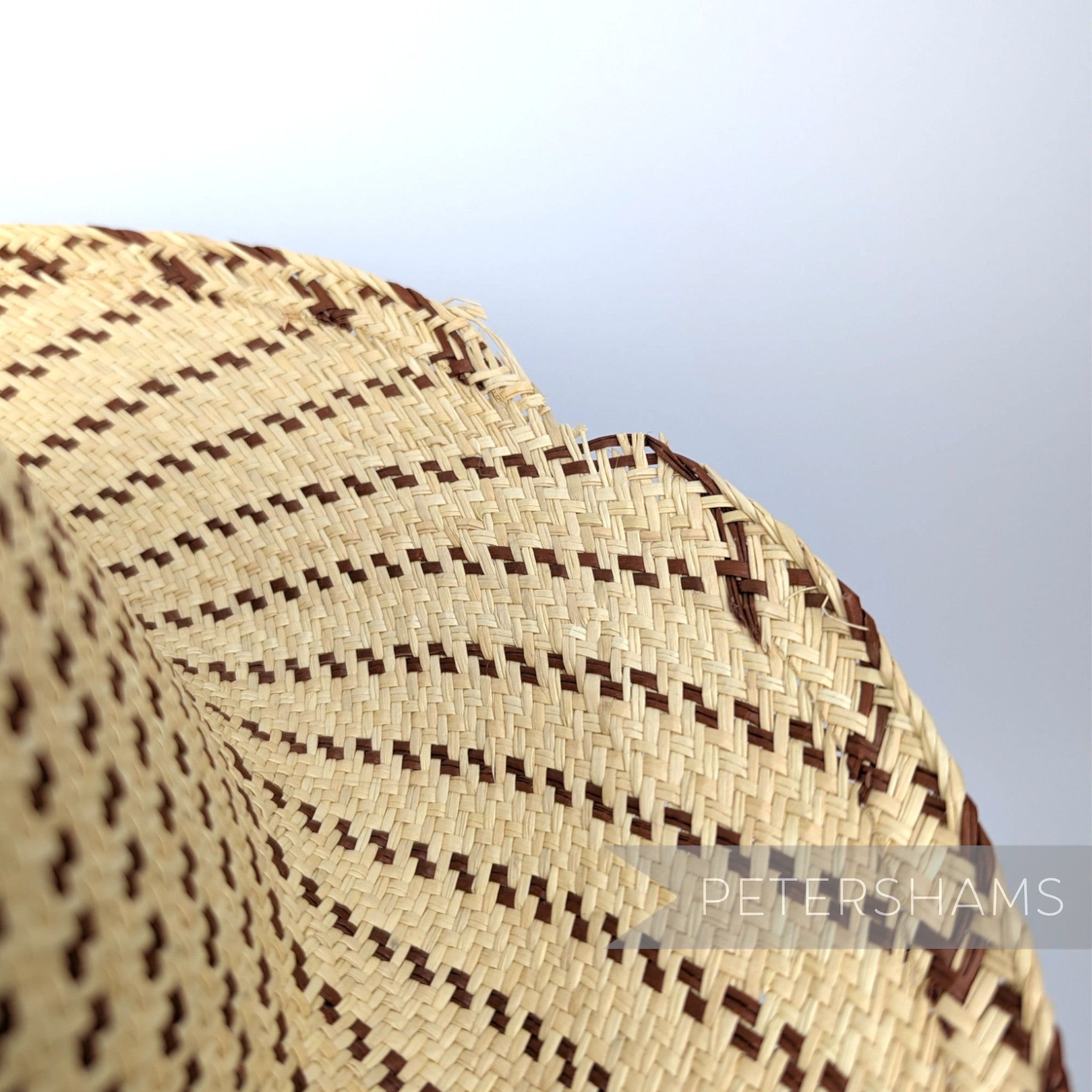 Imperfect Fine Spiral Vintage Ecuador Panama Straw Capeline Hat Body - 11.5" Natural