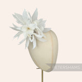 'Kay' Large Goose Feather Pom Flower Millinery Hat Mount