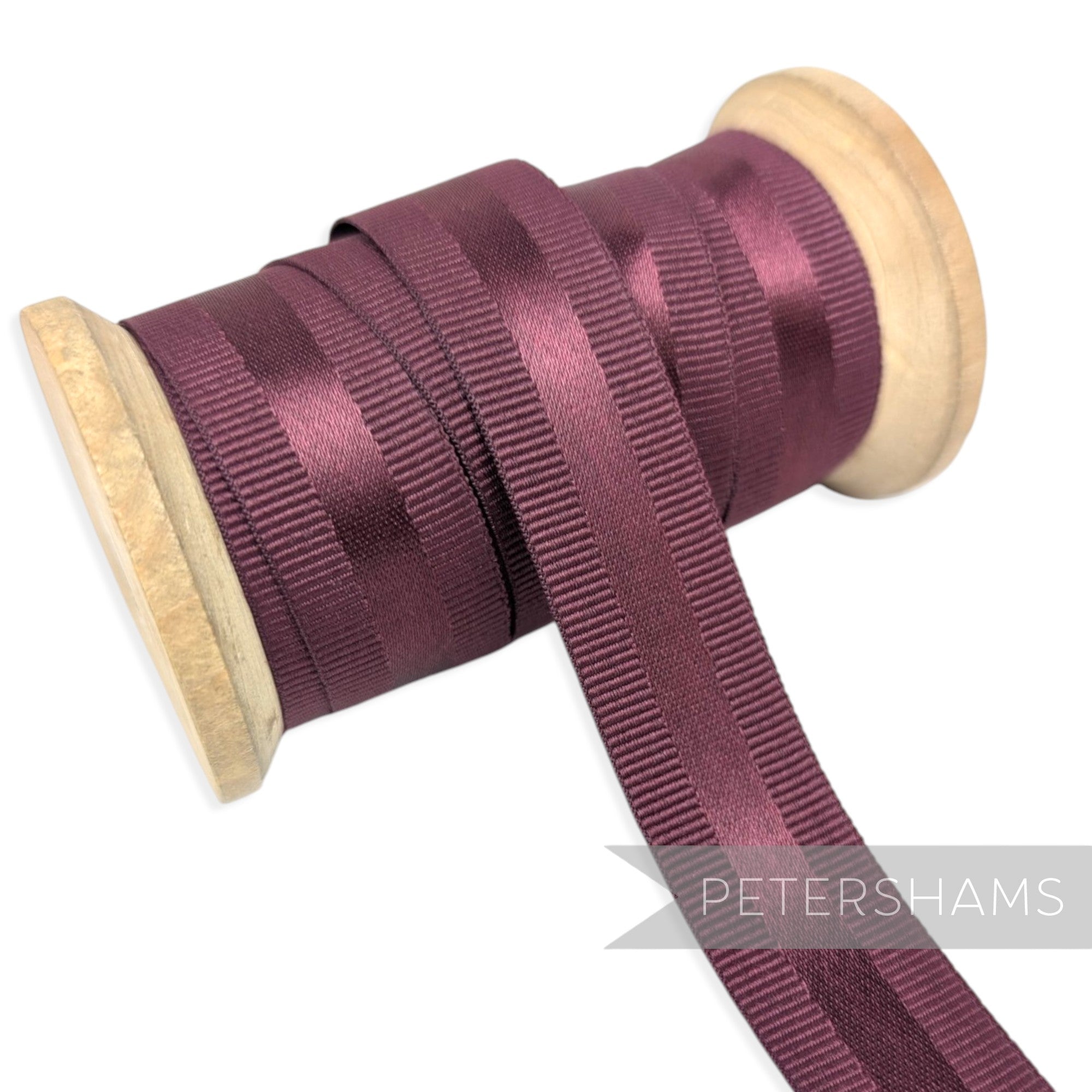 20mm Satin Centre Grosgrain Ribbon - 1m