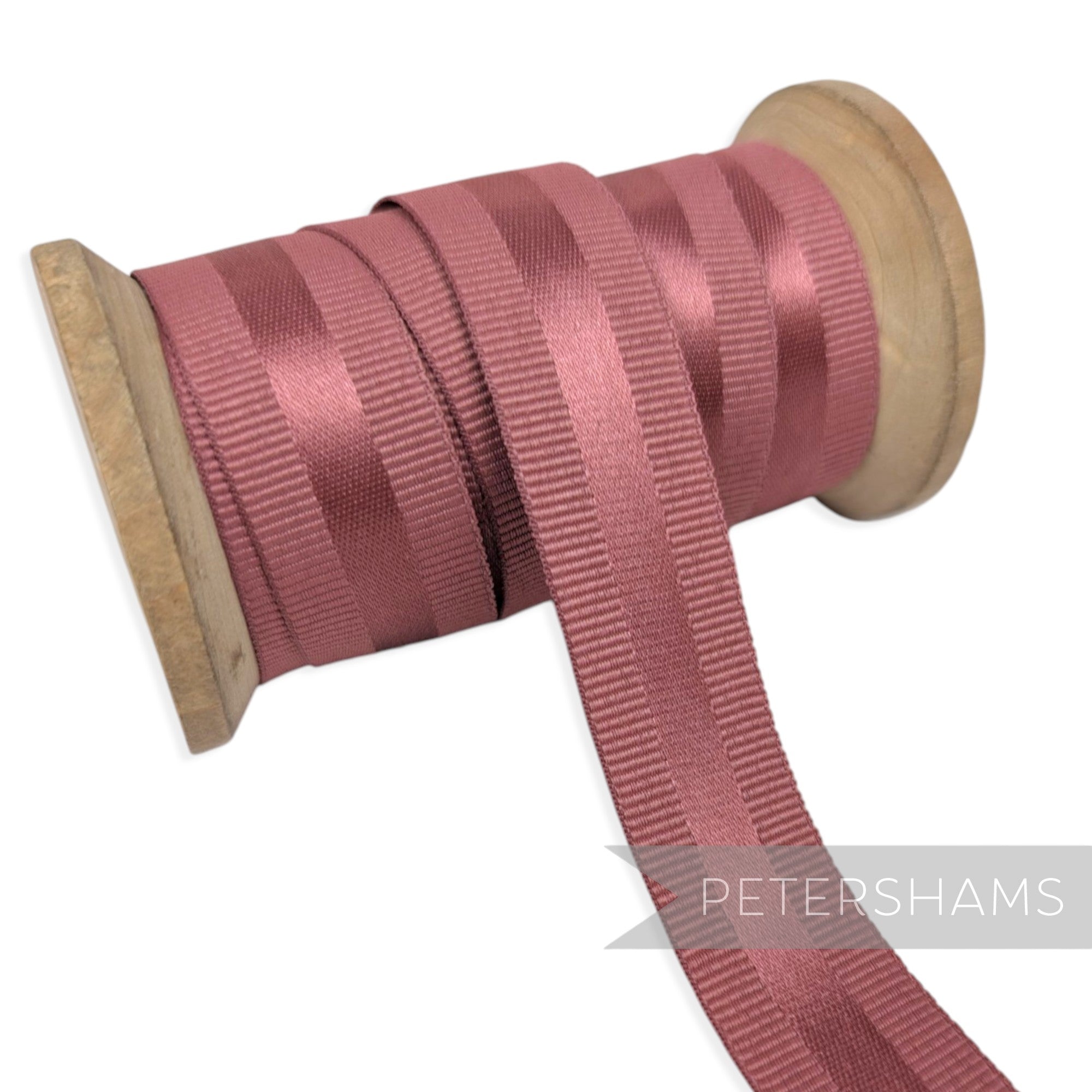 20mm Satin Centre Grosgrain Ribbon - 1m