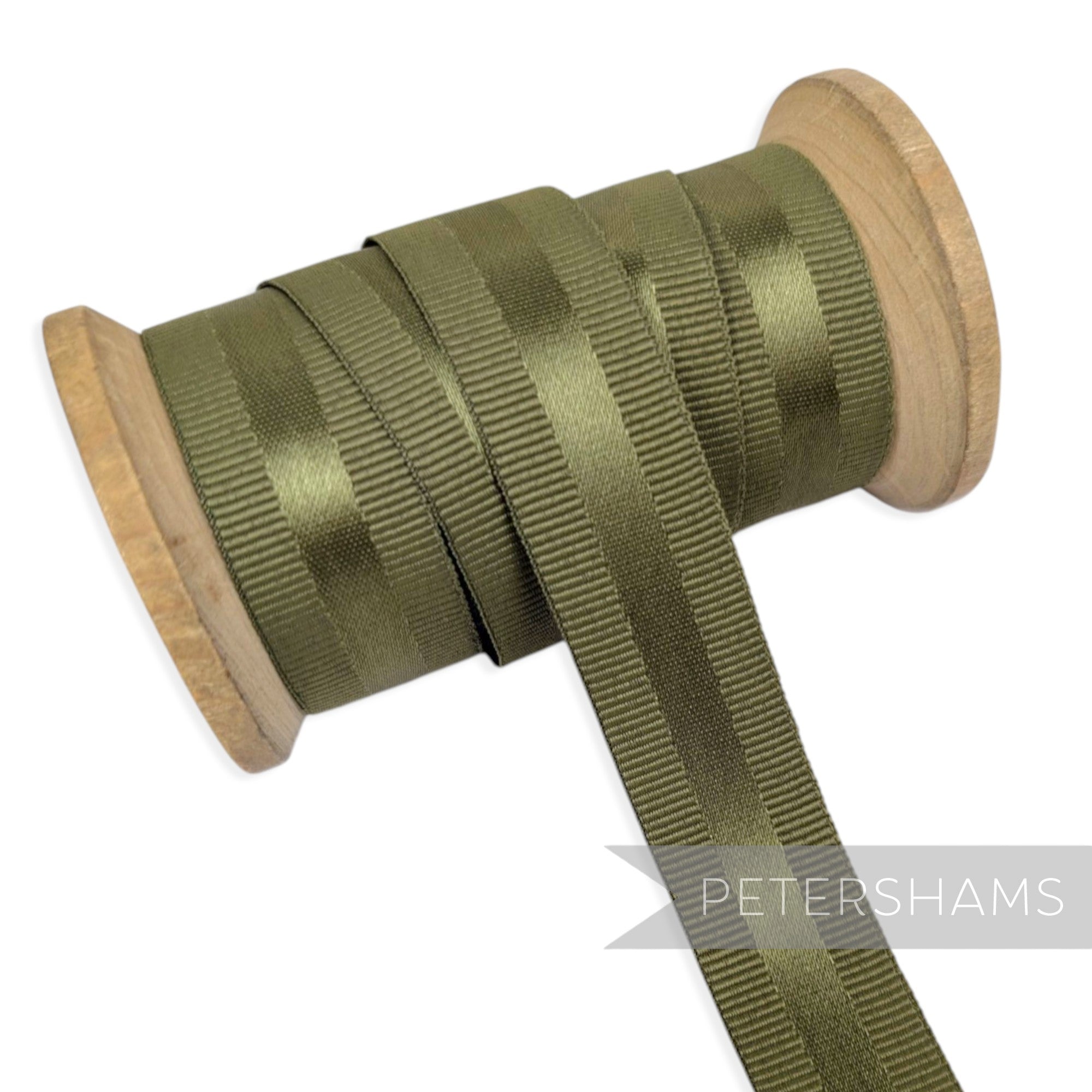 20mm Satin Centre Grosgrain Ribbon - 1m