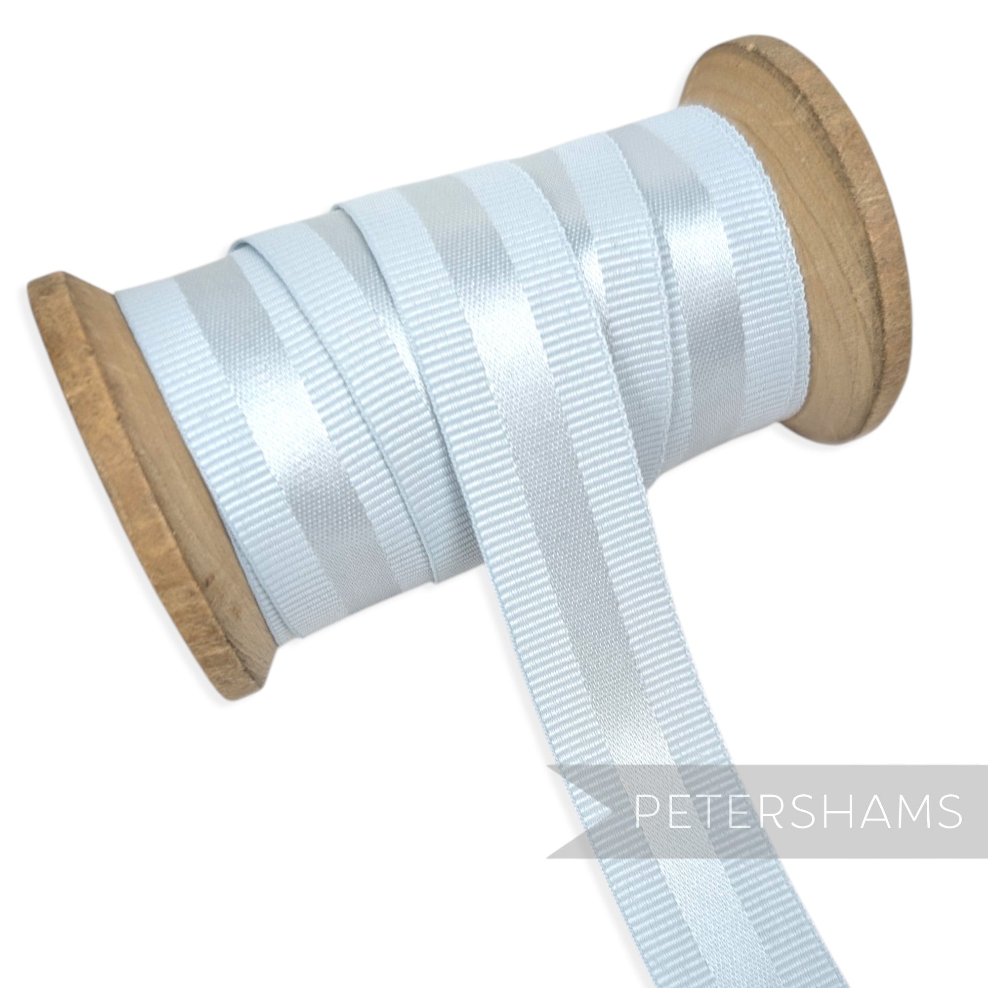 20mm Satin Centre Grosgrain Ribbon - 1m