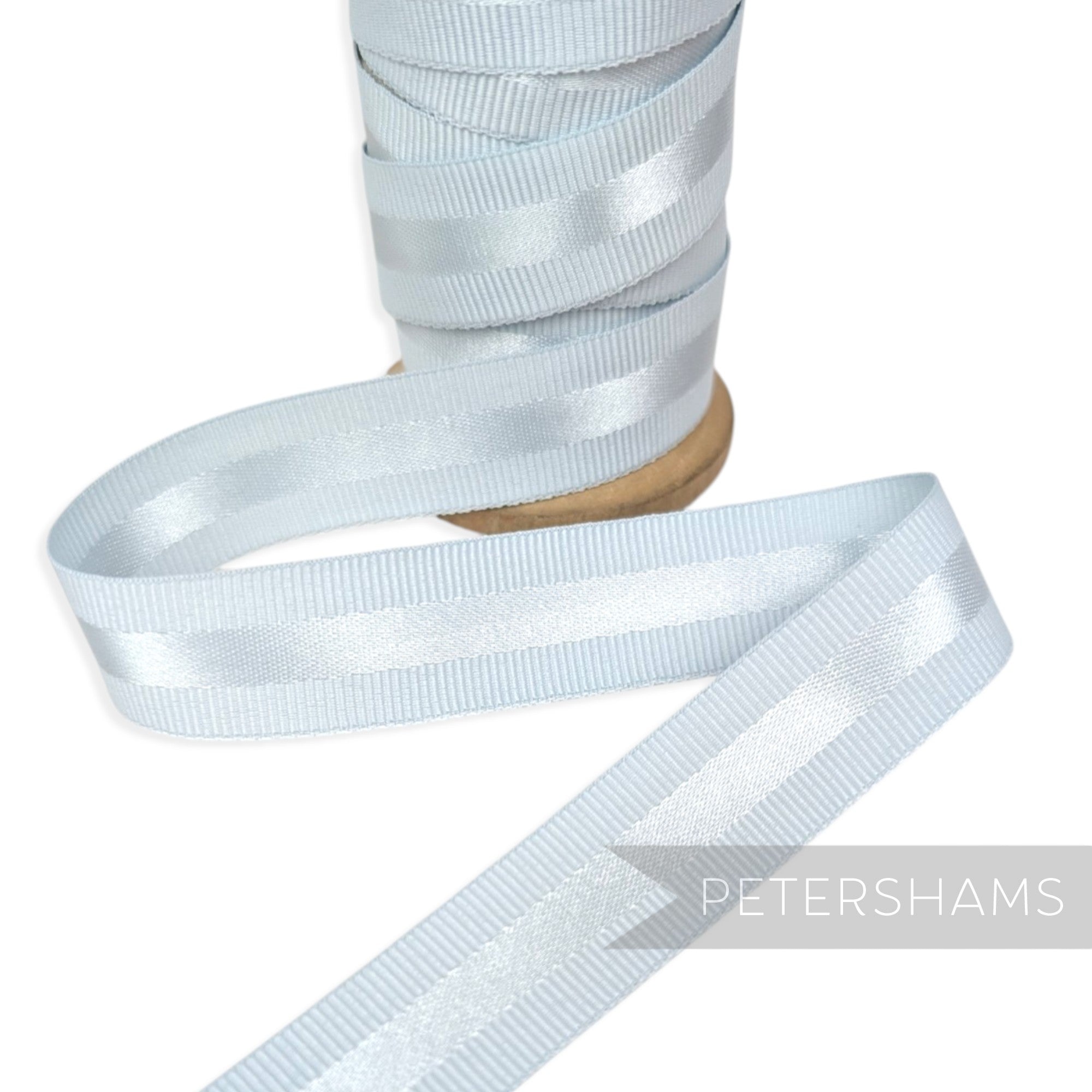 20mm Satin Centre Grosgrain Ribbon - 1m