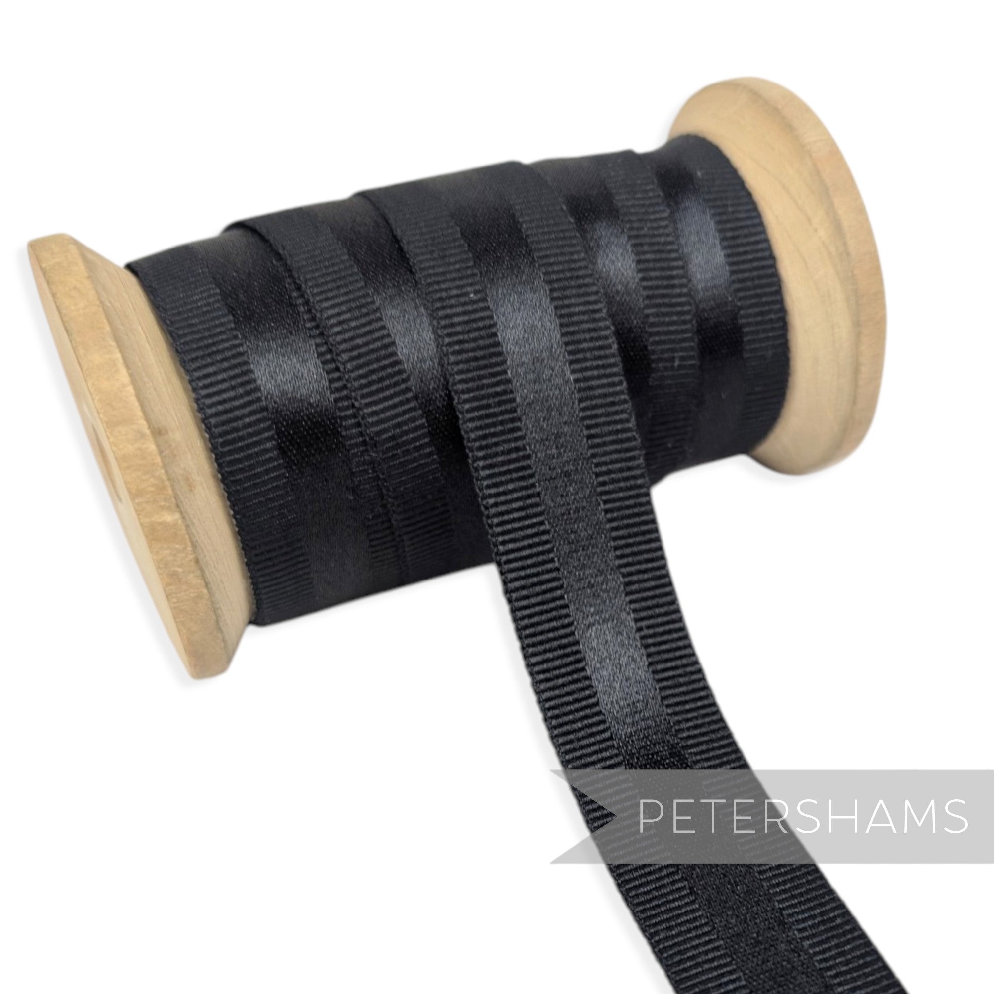 20mm Satin Centre Grosgrain Ribbon - 1m